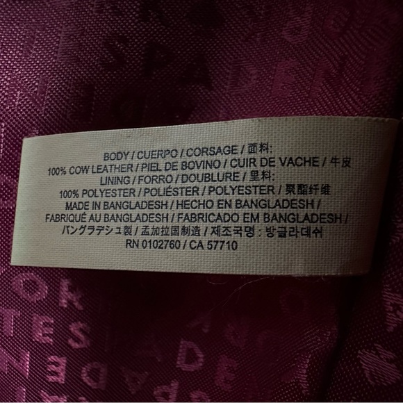 ❌SOLD❌Kate Spade Bennet Place Tote Handbag Laptop Case Travel Merlot Burgundy - Picture 6 of 14